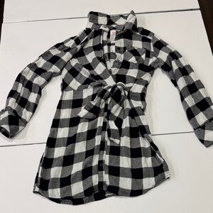 Girls Justice pre-love black and white dress. Size 8